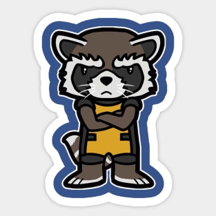 Angry Raccoon Sticker